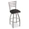 Holland Bar Stool Co 30" Swivel Bar Stool, Nickel Finish, Black Vinyl Seat 41030ANBlkVinyl - alternate 5